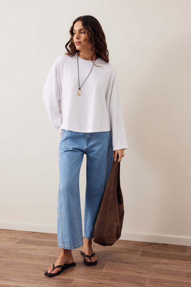 Jordi Slouchy Top - White