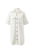 Bonnie Relaxed Shirt Dress - Fresh Ecru
