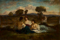 The Bathers by Narcisse Diaz de la Peña (French, 1807–1876) - Classic Art canvas print
