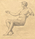 Sketch by Kenyon Cox (American, 1856–1919) - Classic Painting canvas print