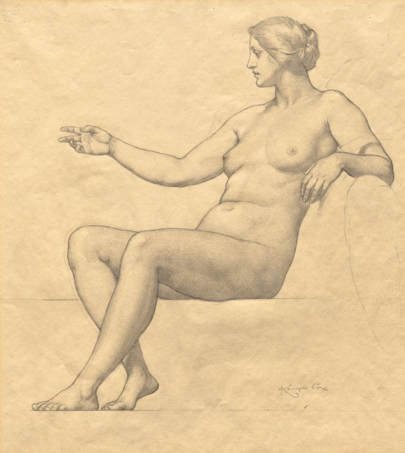 Sketch by Kenyon Cox (American, 1856–1919) - Classic Painting canvas print