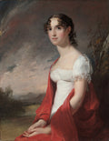 Portrait of Mary Sicard David by Thomas Sully (American, born England, 1783–1872) - Classic Art canvas print