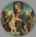 Virgin and Child with John the Baptist and Angels by Pietro del Donzello (Italian, 1452–1509) - Classic Art canvas print