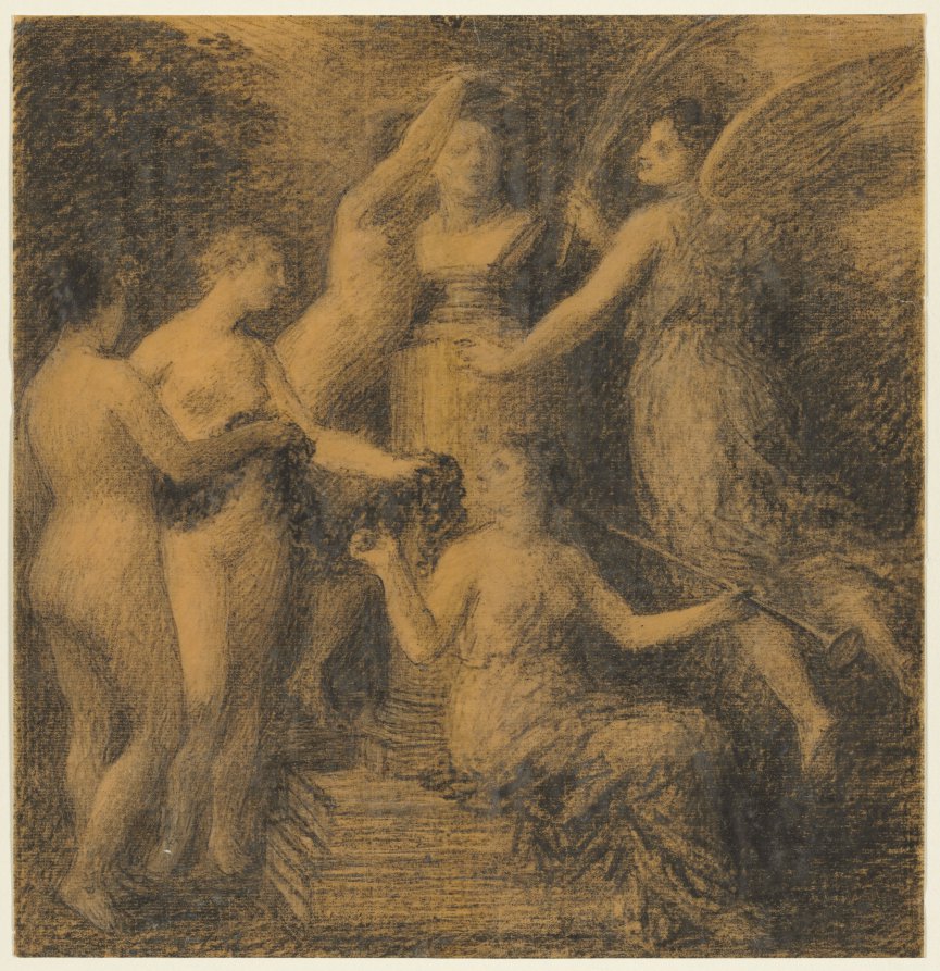 Homage to Rossini by Henri Fantin-Latour (French, 1836–1904) - Classic Painting canvas print