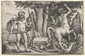 The Labors of Hercules Hercules and Nessus by Hans Sebald Beham (German, 1500–1550) - Classic Painting canvas print