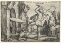 The Labors of Hercules Hercules Killing the Giant Cacus by Hans Sebald Beham (German, 1500–1550) - Classic Painting canvas print