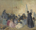 Interior of a School Coranique by Si Azouaou Mammeri (Algerian, 1890–1954) - Classic Art canvas print