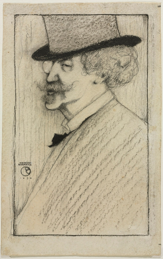 James McNeill Whistler by Ernest Haskell (American, 1876–1925) - Classic Painting canvas print
