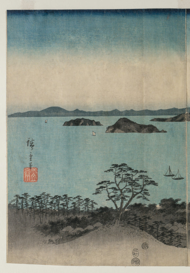 Full Moon on Kanazawa, Musashi by Utagawa Hiroshige (Japanese, 1797–1858) - Classic Painting canvas print