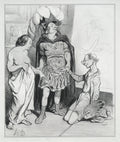 Apelles and Campaste by Honoré Daumier (French, 1808–1879) - Classic Painting canvas print