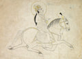 Jai Singh III of Jaipur r. 18181835 Riding by  - Classic Art canvas print