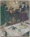Monsieur Boileau at the Caf by Henri de Toulouse-Lautrec (French, 1864–1901) - Post-Impressionist canvas print