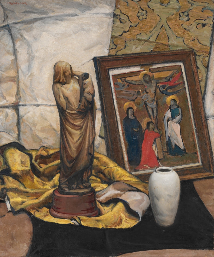 The Madonna of Ivory by Henry Keller (American, born Germany, 1869–1949) - Classic Art canvas print