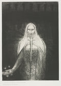 And He Had in His Right Hand Seven Stars and Out of His Mouth Went a Sharp Two-Edged Sword by Odilon Redon (French, 1840–1916) - Symbolist canvas print
