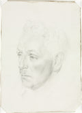 Man's Head by Jean Ulen (American, 1900–1988) - Classic Painting canvas print