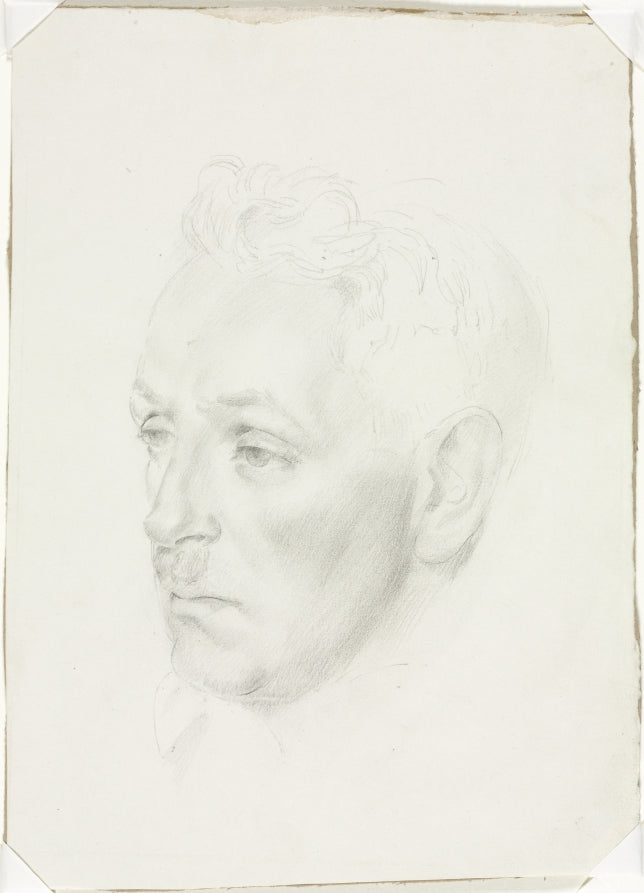 Man's Head by Jean Ulen (American, 1900–1988) - Classic Painting canvas print