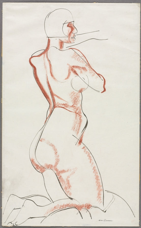Nude Figure by William Sommer (American, 1867–1949) - Classic Painting canvas print