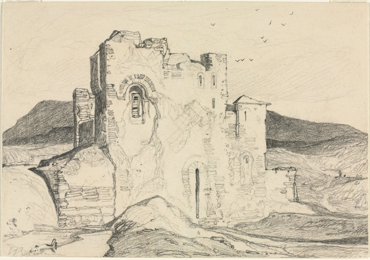A Castle in Normandy by John Sell Cotman (British, 1782–1842) - Classic Painting canvas print