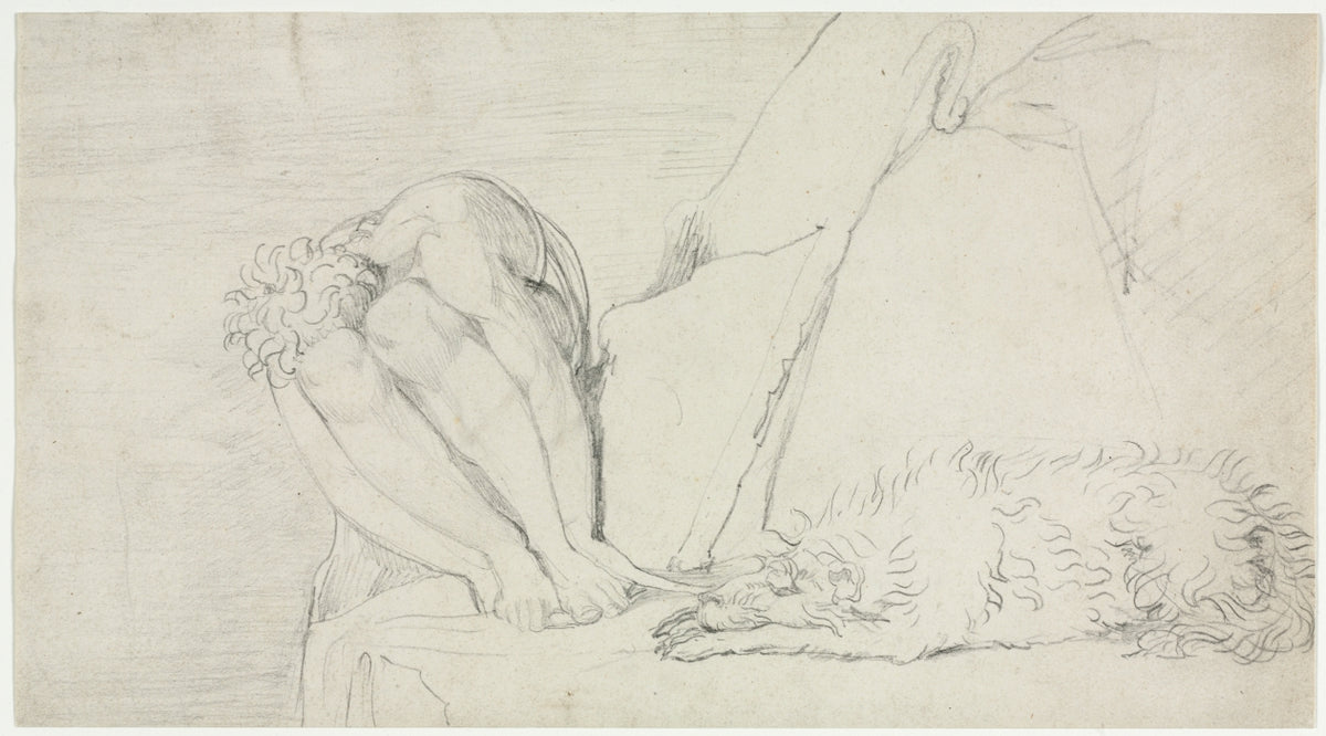 Sketch for The Thought of Death alone, the Fear Destroys by William Blake (British, 1757–1827) - Classic Art canvas print