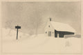 Snow Storm in Vermont by Mary Altha Nims (American, 1817–1907) - Classic Painting canvas print