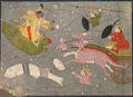 Krishna fighting the sons of King Bana, from an Usha-Aniruddha by  - Classic Art canvas print