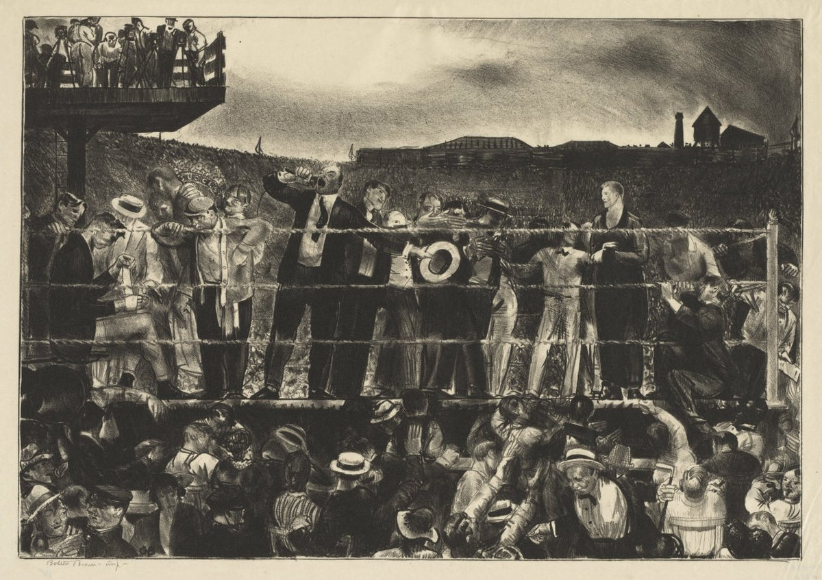 Introducing Georges Carpentier by George Bellows (American, 1882–1925) - Classic Painting canvas print