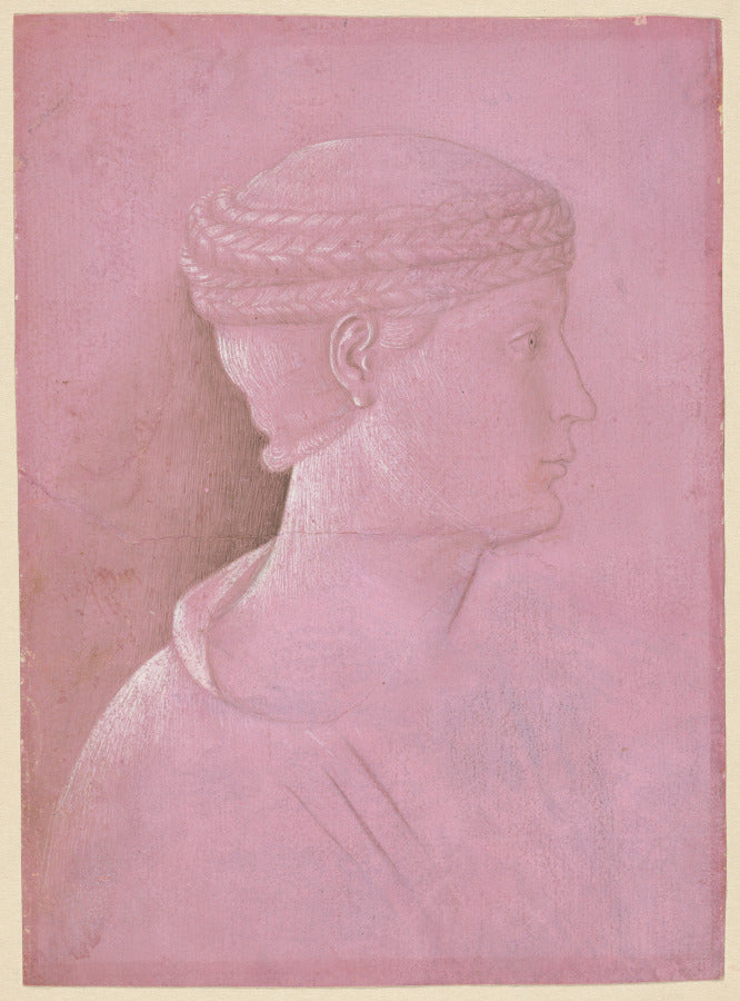 Bust of a Woman recto by Benozzo Gozzoli (Italian, 1420–1497) - Classic Art canvas print