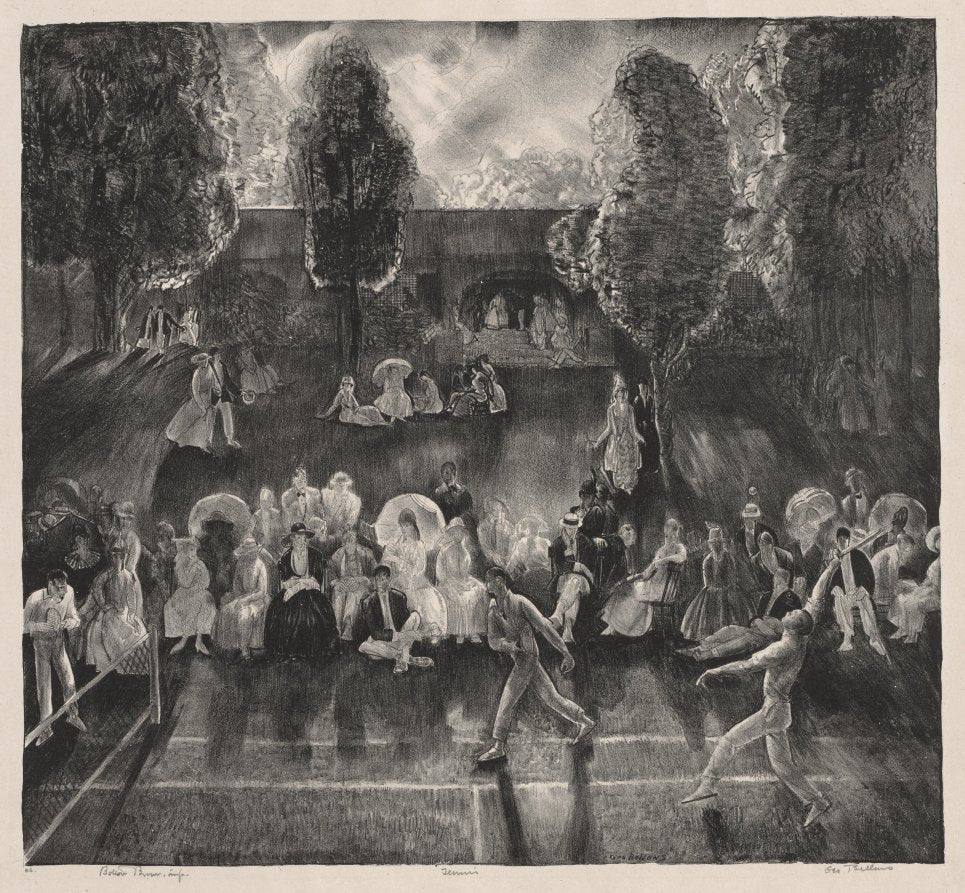 Tennis by George Bellows (American, 1882–1925) - Classic Painting canvas print