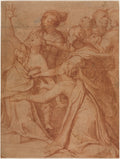 A Miracle of Saint Philip Benizzi The Healing of a Demoniac Woman by Taddeo Zuccaro (Italian, 1529–1566) - Classic Painting canvas print