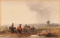 Gypsy Camp, Holland by George Bryant Campion (British, 1795–1870) - Classic Painting canvas print