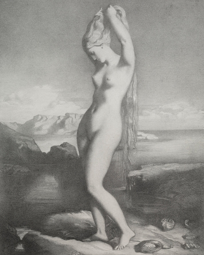 Venus Anadyomne by Théodore Chassériau (French, 1819–1856) - Classic Painting canvas print