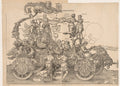 The Great Triumphal Car of Emperor Maximilian by Albrecht Dürer (German, 1471–1528) - Classic Painting canvas print