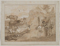 Sheep and Cows by Giovanni Domenico Tiepolo (Italian, 1727–1804) - Classic Painting canvas print