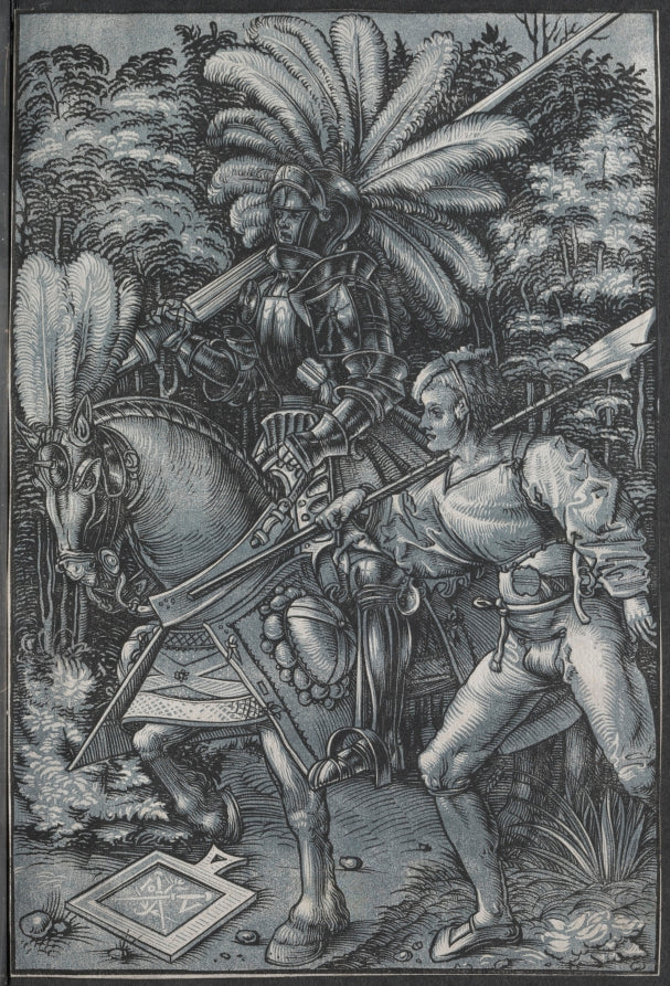 The Knight and  Lansquenet by Hans Wechtlin (German, 1480/85–after 1526) - Classic Painting canvas print