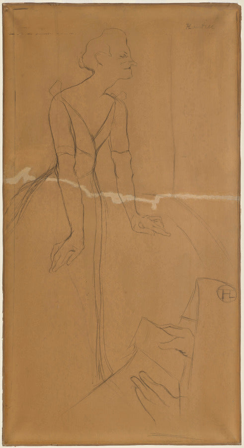 Yvette Guilbert by Henri de Toulouse-Lautrec (French, 1864–1901) - Post-Impressionist canvas print