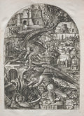 The Apocalypse  Satan Bound for a Thousand Years by Jean Duvet (French, 1485–1561) - Classic Painting canvas print