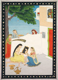 Toilette of Radha by  - Classic Art canvas print