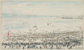 Weymouth Bay, Victory Day Celebrations by Muirhead Bone (British, 1876–1953) - Classic Painting canvas print