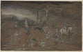 The Crucifixion by Gerrit van Battem (Dutch, c. 1636–1684) - Classic Painting canvas print