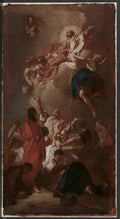 Sketch for The Assumption of the Virgin for St. James, Zbraslav, near Prague by Giovanni Battista Piazzetta (Italian, 1682–1754) - Classic Art canvas print