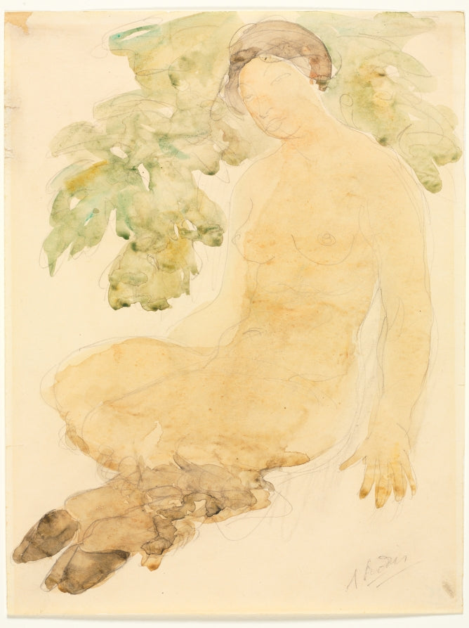 Faunesse by Auguste Rodin (French, 1840–1917) - Classic Painting canvas print