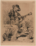 The Guitarist by Édouard Manet (French, 1832–1883) - Classic Painting canvas print