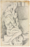 Sketch of Anatomical Sculpture recto by Paul Cezanne (French, 1839–1906) - Classic Painting canvas print