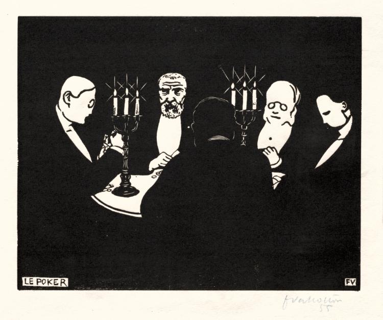 Poker by Félix Vallotton (Swiss French, 1865–1925) - Classic Painting canvas print