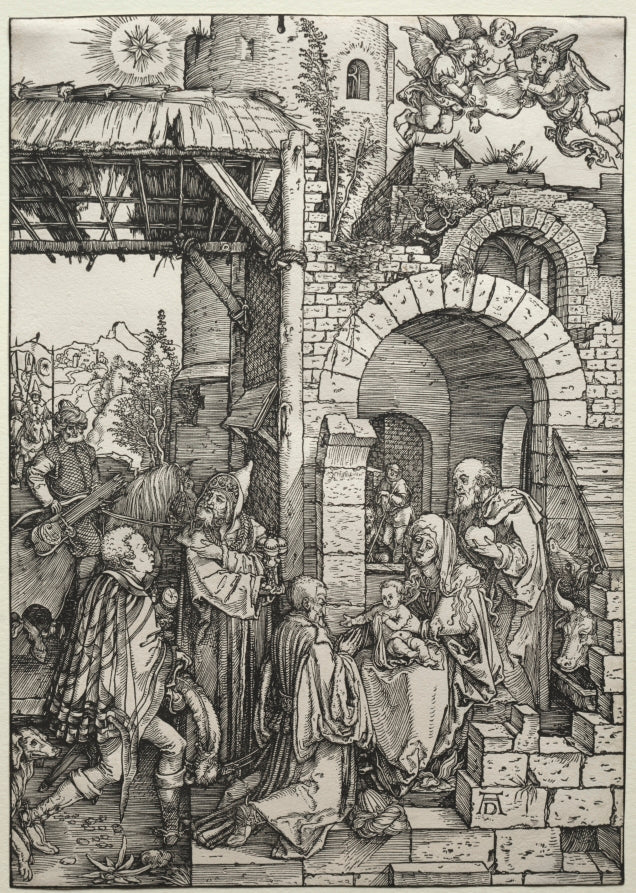 The Adoration of the Magi by Albrecht Dürer (German, 1471–1528) - Classic Painting canvas print