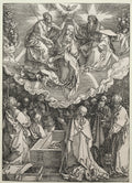 The Assumption and Coronation of the Virgin by Albrecht Dürer (German, 1471–1528) - Classic Painting canvas print