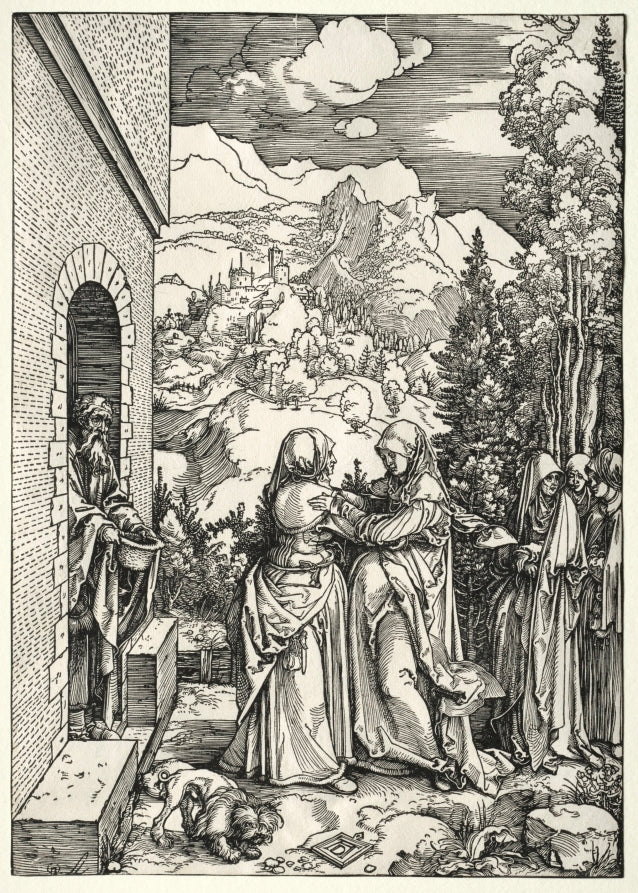The Visitation by Albrecht Dürer (German, 1471–1528) - Classic Painting canvas print