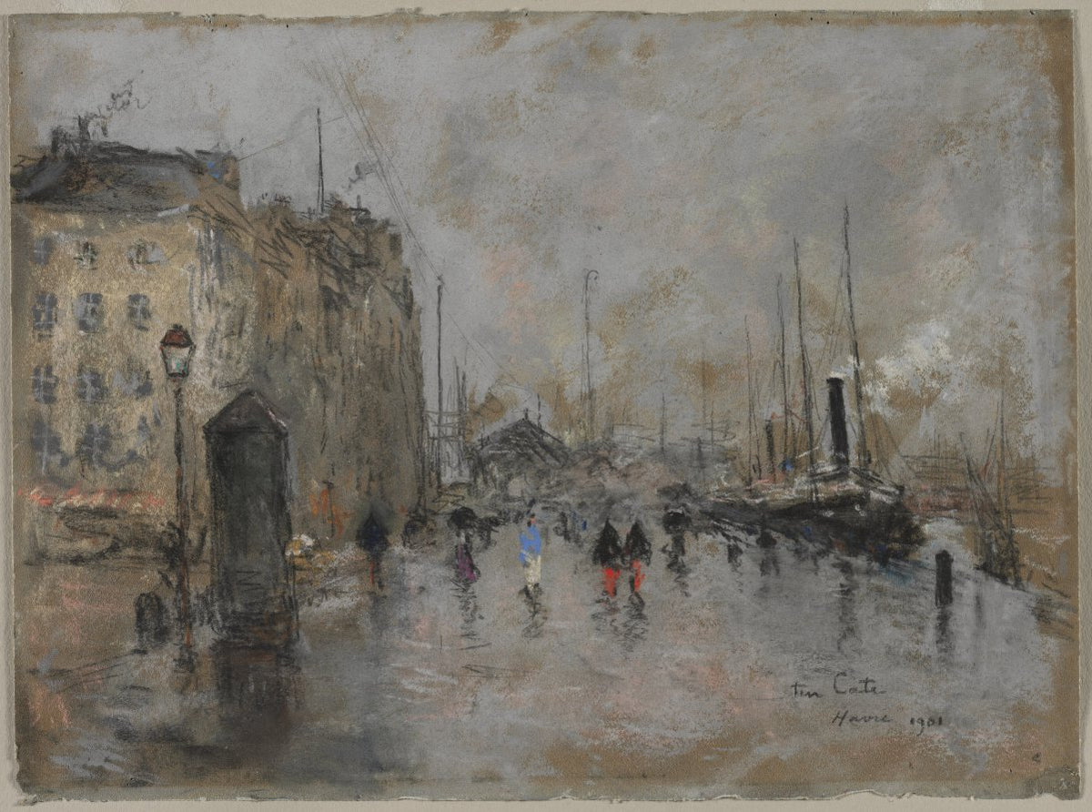 The Grand Quai of Le Havre by Siebe Johannes ten Cate (Dutch, 1858–1908) - Classic Painting canvas print