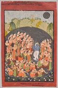 Krishna and the Gopis Gather for Rasamandala by  - Classic Art canvas print