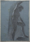 Study of a Male Nude verso by Pierre-Paul Prud'hon (French, 1758–1823) - Classic Art canvas print